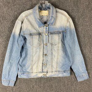 Pilcro and The Letterpress Denim Jacket Women's Medium Adults M